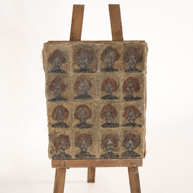 Grid of Faces Painting