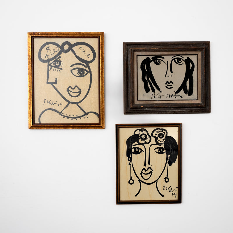 "Curious Gaze" Abstract Portrait by Peter Keil