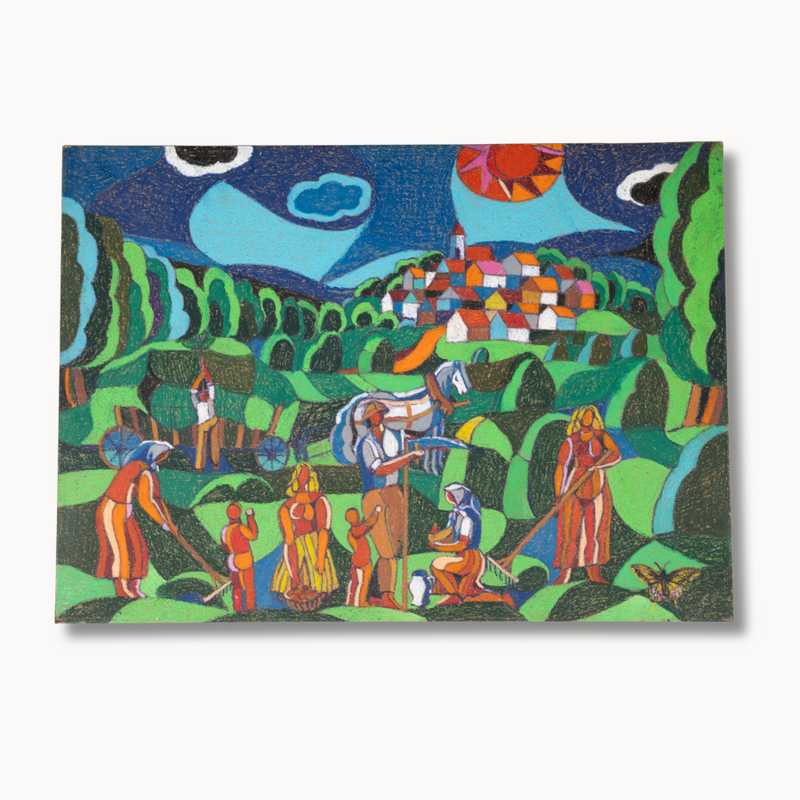 "Green for Miles" Primitivism Piece by Vitek