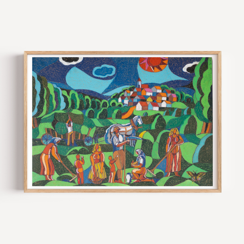 "Green for Miles" Primitivism Piece by Vitek