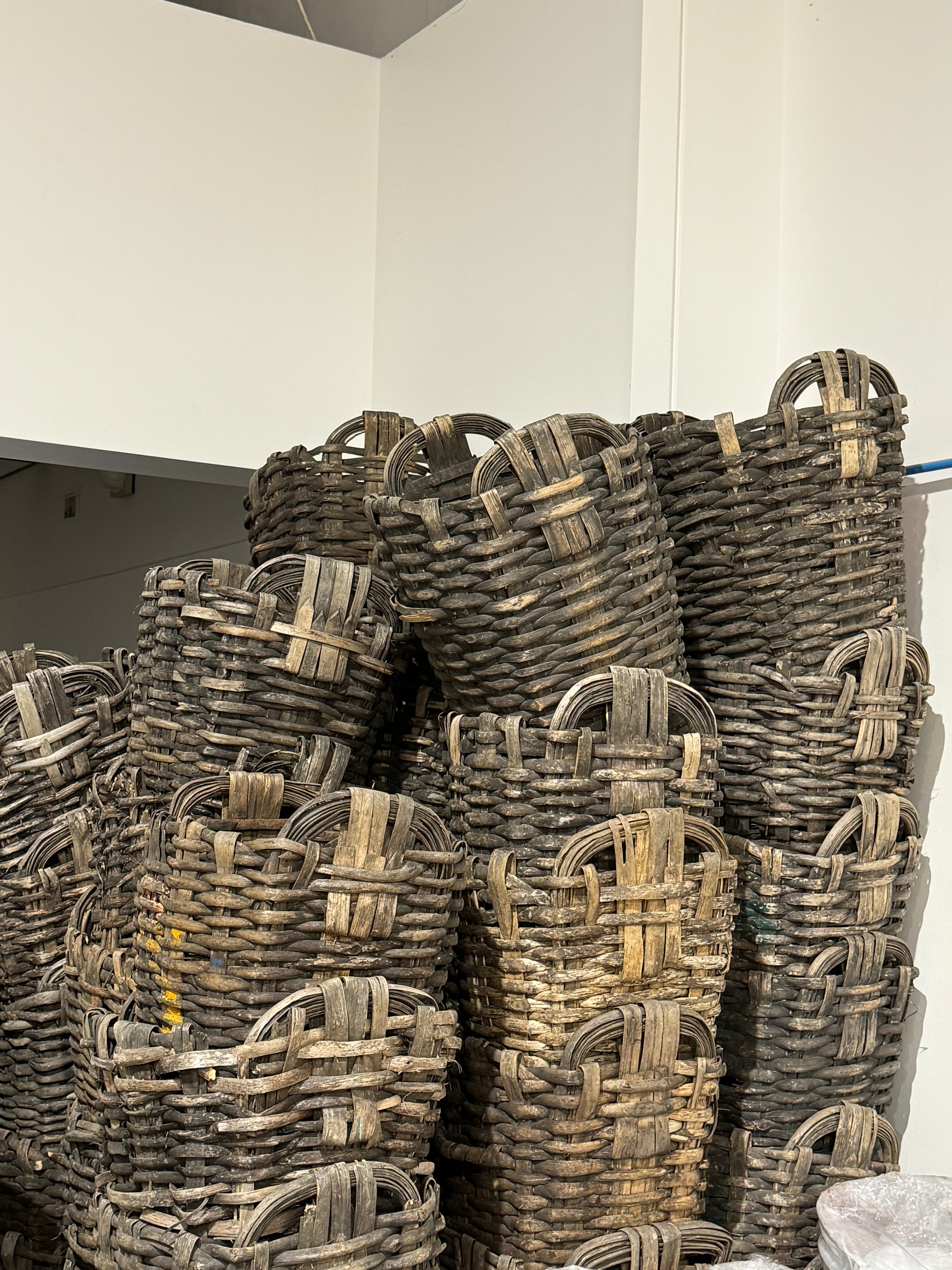 19th Century Portuguese Woven Harvest Basket