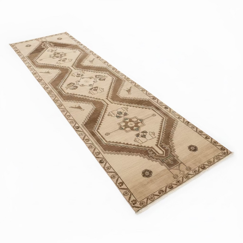 Pakistani Oushak Runner - Pink