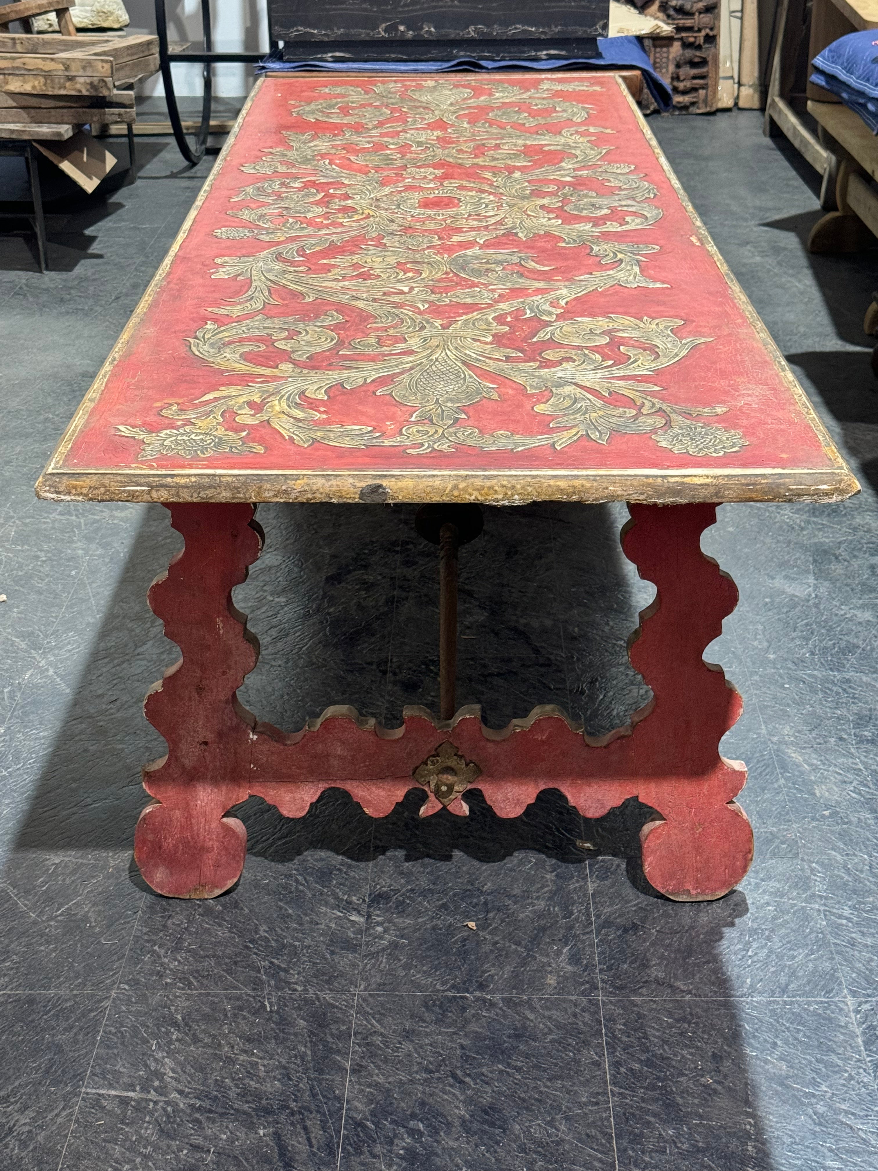 1950's Dining Table DIM: 99"L x 33.5"W x 29.5"H