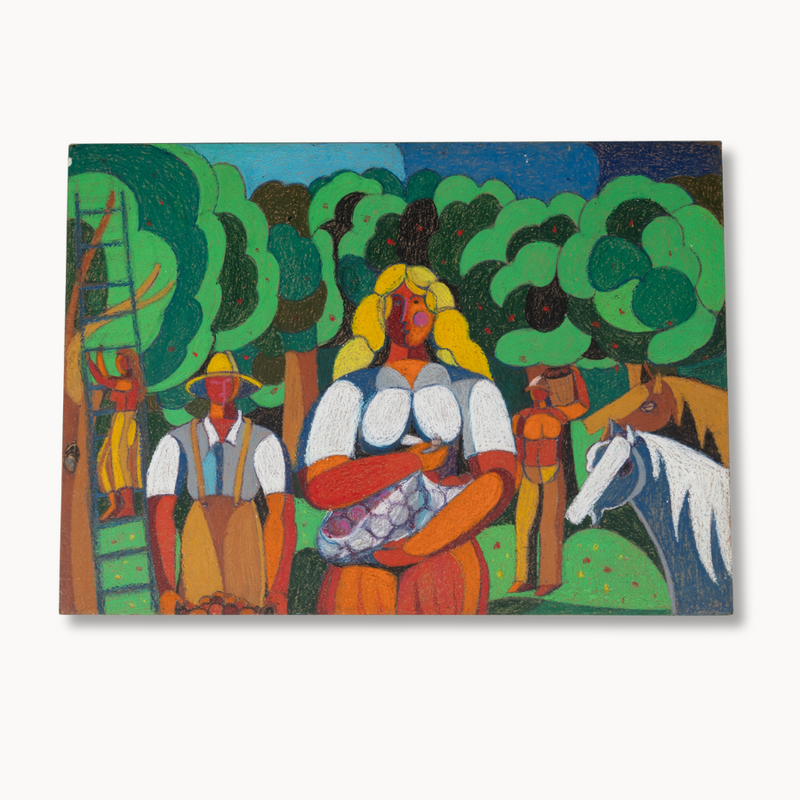 "In Her Hands" Primitivism Piece by Vitek