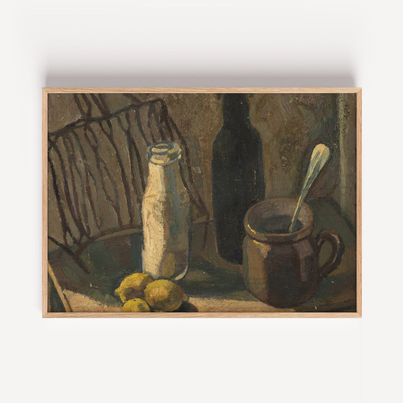 "Milk & Tea" Still Life Painting