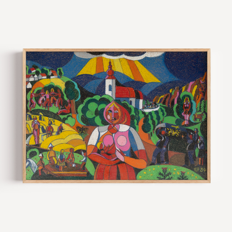 "Quiet Strength" Primitivism Piece by Vitek