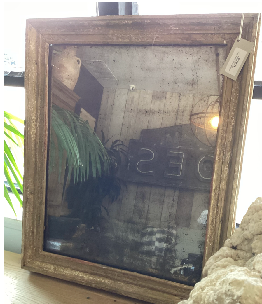 Antique Gold Mirror (DIM: 26" x 22")