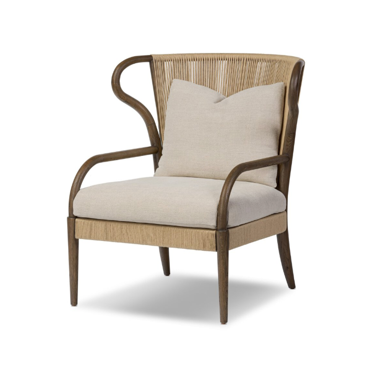 Amira Chair - Broadway Dune DIM: 31.75"L x 30.5"W x 34"H