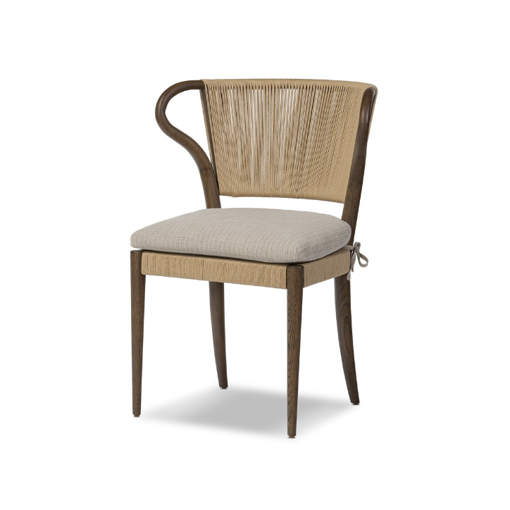 Amira Armless Dining Chair - Laine Natural