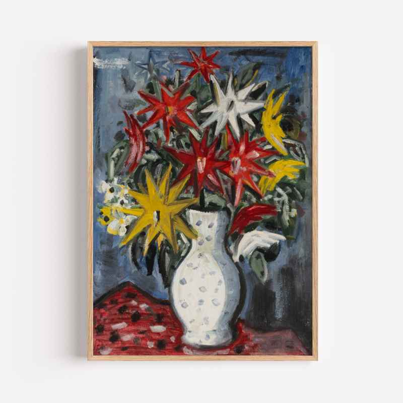 "A Spark of Blue Spring" Primitivism Piece by Vitek