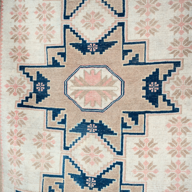Anatolian Midnight Star Vintage Rug